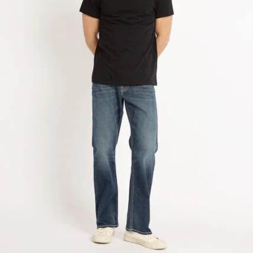 SILVER JEANS | Zac Relaxed Fit Straight Leg 38x34